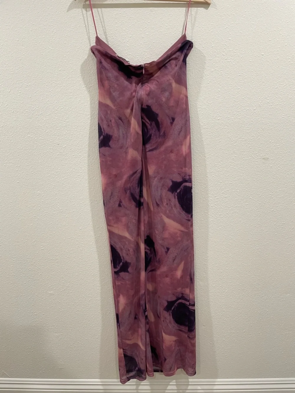 More to Come Revolve Oksana Purple Floral Strapless Maxi Dress Size Large Summer - Picture 9 of 10